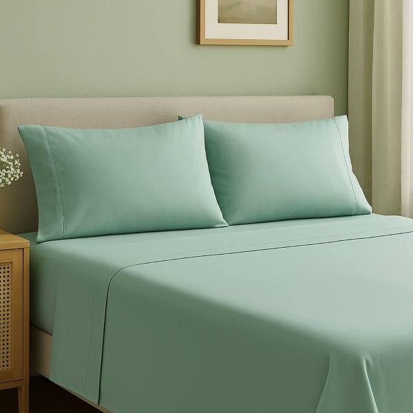 COMBO DICASA INDIVIDUAL SABANAS SOFTY MENTA + ALMOHADA 2-PACK