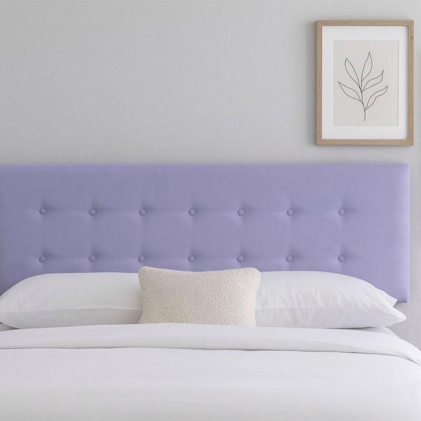 CABECERA KING SIZE DICASA BILBAO LILA + BASE CAMA SLIM