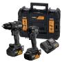 COMBO ATORNILLADOR DE IMPACTO Y ROTOMARTILLO MCLAREN 18V XR 2 BATERÍAS 5.0 AH Y CARGADOR