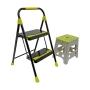 COMBO ESCALERITA DE ACERO Y TABURETE PLASTICO EASY STEP