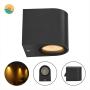LÁMPARA LED DE MURO EXTERIOR COSTA LINE NEGRO 2400K IP65 CON FOCO INCLUIDO