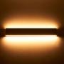LÁMPARA LED DE MURO DUPLO 25W NEGRO LUZ CÁLIDA 3000K