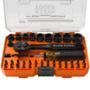 JUEGO DE DADOS Y PUNTAS DE IMPACTO PROFLEX SAE 43 PIEZAS