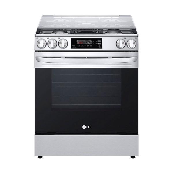 ESTUFA DE PISO PARA GAS NATURAL + ELÉCTRICA 30 PULGADAS 5 QUEMADORES AIR FRYER