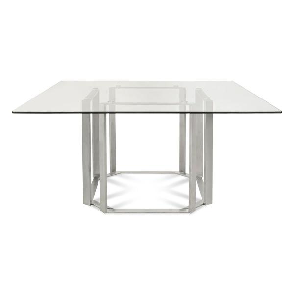 MESA DE COMEDOR PARA 8 PLATEADA AZEK