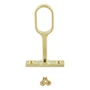 SOPORTE CENTRAL PARA TUBO OVALADO 4.5 X 7.4 CM DORADO