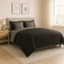 SET DE EDREDON DICASA KING SIZE COUZY NEGRO-GRIS OXFORD