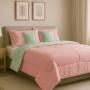 SET DE EDREDON DICASA MATRIMONIAL/QUEEN SIZE COUZY ROSA-MENTA