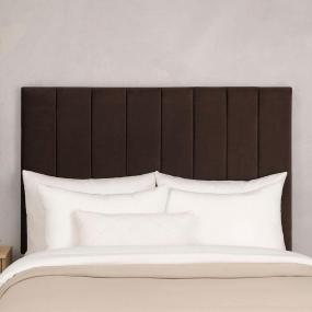 CABECERA QUEEN SIZE ARGOS TAPIZADA CHOCOLATE TRANSICIONAL AJUSTABLE PARA RECÁMARA