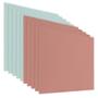 PANEL DE ACRÍLICO 40 X 40 CM PARA DECORACIÓN RESISTENTE CORAL MENTA 10 PIEZAS