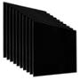 PANEL DE ACRÍLICO NEGRO 40 X 40 CM PARA DECORACIÓN RESISTENTE 10 PIEZAS