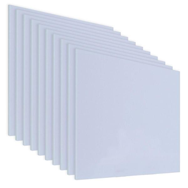 PANEL DE ACRÍLICO 40 X 40 CM PARA DECORACIÓN RESISTENTE AZUL 10 PIEZAS