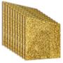 PANEL DE ACRÍLICO 40 X 40 CM DECORACIÓN RESISTENTE DORADO 10 PIEZAS