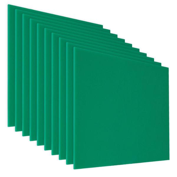 PANEL DE ACRÍLICO VERDE 40 X 40 CM PARA DECORACIÓN RESISTENTE