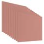 PANEL DE ACRÍLICO 40 X 40 CM PARA DECORACIÓN RESISTENTE CORAL 10 PIEZAS