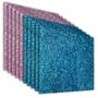 PANEL DE ACRÍLICO 40 X 40 CM PARA DECORACIÓN RESISTENTE ROSA Y AZUL 10 PIEZAS