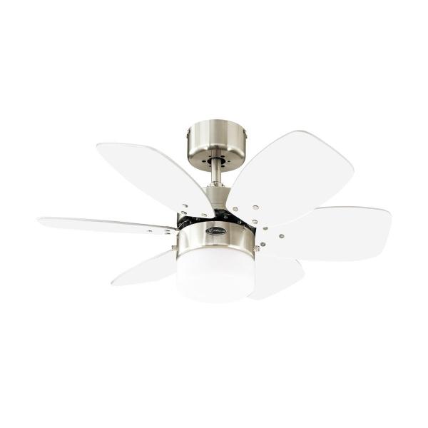 VENTILADOR DE TECHO FLORA ROYALE 30" CROMO