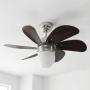 VENTILADOR DE TECHO TURBO SWIRL CFL 30" CROMO