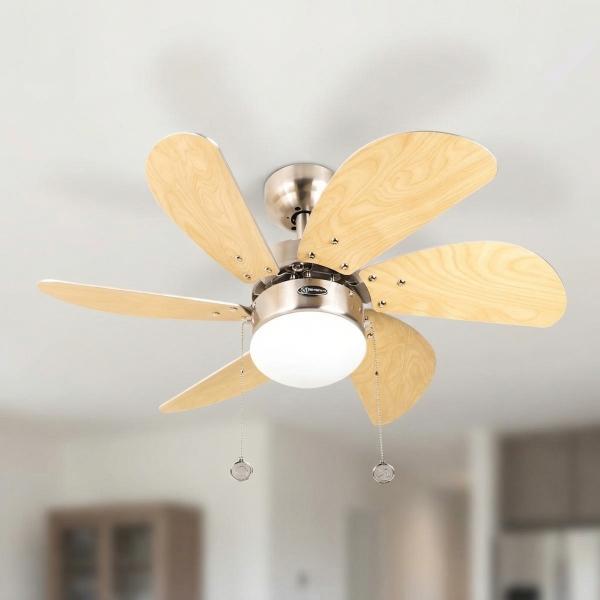 VENTILADOR DE TECHO TURBO SWIRL 30" NÍQUEL