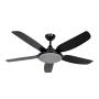 VENTILADOR DE TECHO COLUMBA 52" LED INTEGRADO AJUSTABLE NEGRO CON CONTROL REMOTO INCLUIDO