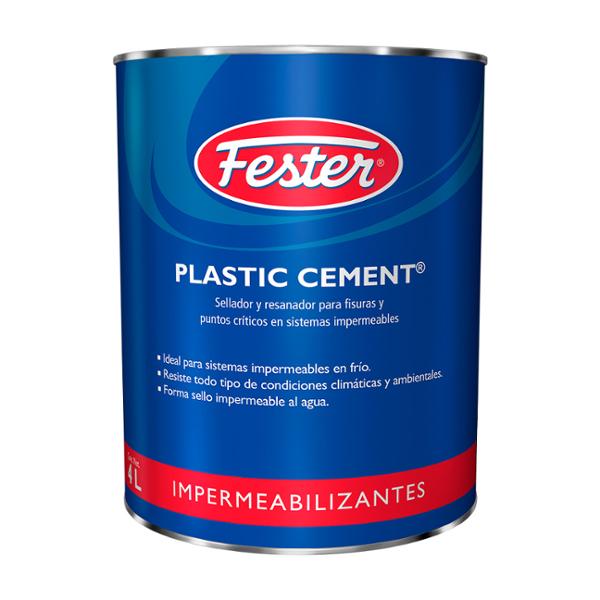 SELLADOR Y CALAFATEADOR PLASTIC CEMENT NEGRO 4 L
