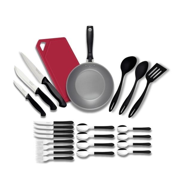 KIT DE COCINA TRAMONTINA DE 24 PIEZAS