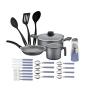 SET DE COCINA Y CUBIERTOS TRAMONTINA 24 PIEZAS