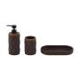 SET PARA BAÑO 3 PIEZAS DIAMOND CAFÉ