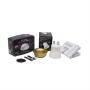 KIT DE LÁMPARA MINI GU10 LED 4.9W LUZ CÁLIDA 2700 K 36 GRADOS DORADO