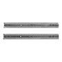 CORREDERAS DE EXTENSIÓN TOTAL NÍQUEL 39.5 X 4.5 CM PLATA