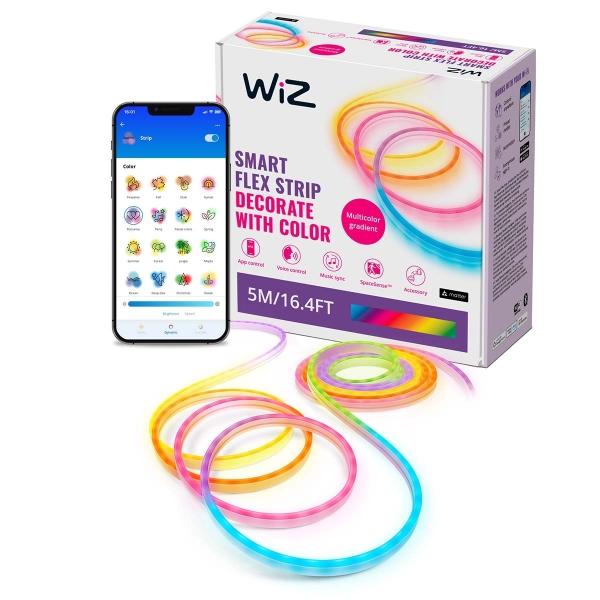 TIRA INTELIGENTE WIZ NEÓN CON LUZ MULTICOLOR 5 METROS