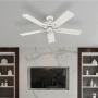 VENTILADOR DE TECHO MARIBEL 52" SIN LUZ PARA EXTERIOR BLANCO