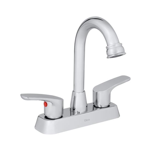 LLAVE PARA LAVABO DUOMANDO CROMO TIPO BAR ALTO AHORRO DE AGUA