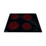 PARRILLA ELÉCTRICA 220 240 V 59 CM VITROCERAMICA NEGRO
