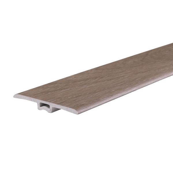 MOLDURA "T" VINÍLICO ACABADO DE MADERA COLOR COLUMBIA MIEL