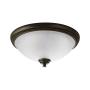 PLAFÓN ILUMINADO SOBREPONER FOCO E26 CIRCULAR 75 W CAFÉ USO INTERIOR