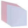 PANEL DE ACRÍLICO 40 X 40 CM PARA DECORACIÓN RESISTENTE AZUL Y ROSA 10 PIEZAS