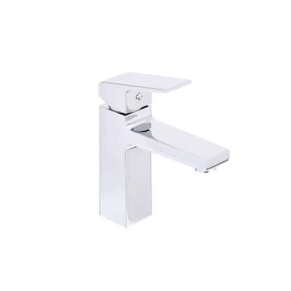 LLAVE PARA LAVABO MONOMANDO CROMO CENTERSET DE LATON SOLIDO