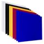 PANEL DE ACRÍLICO 40 X 40 CM PARA DECORACIÓN Y MANUALIDADES RESISTENTE MULTICOLOR DE 10 PIEZAS