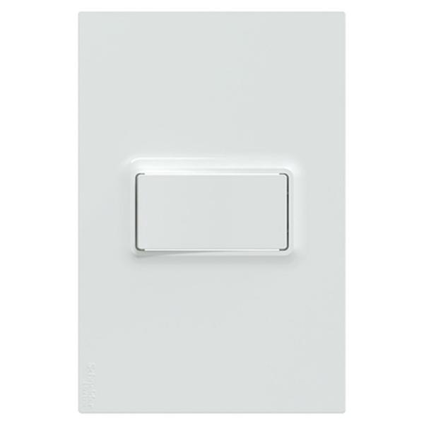 INTERRUPTOR DE 3 VIAS 10AX 250V CARTER SYS PLACA COLOR BLANCO