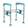 Chasís de Seguridad Bariátrico de Aluminio Reforzado con Brazos, Color Azul