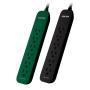 SUPRESOR DE PICOS 6 SALIDAS 500J 2-PACK GR/BK