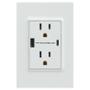 TOMA CORRIENTE DUPLEX US 2P+T 15A+2 USB A+C COLOR BLANCO