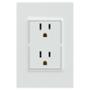 TOMA CORRIENTE DUPLEX US 2P+T 15A 127V PLACA COLOR BLANCO