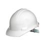 CASCO BLANCO TIPO CACHUCHA CON CAJA ESTORBO NEGRA