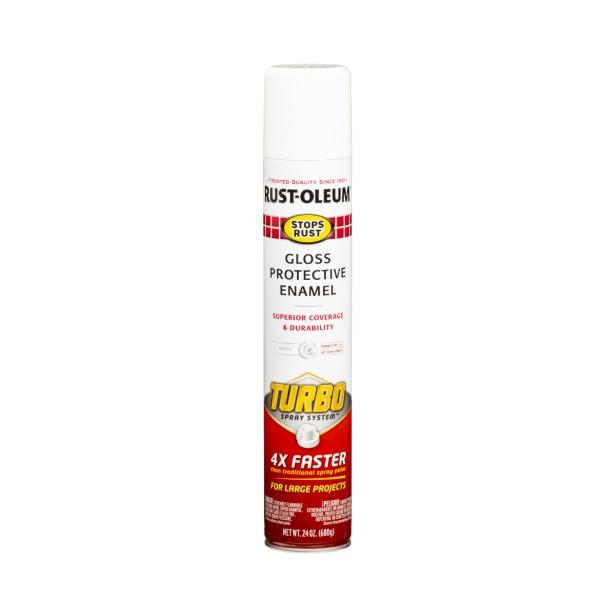 PINTURA EN AEROSOL BLANCO BRILLANTE PARA METAL Y MADERA DE SECADO RAPIDO 680 G
