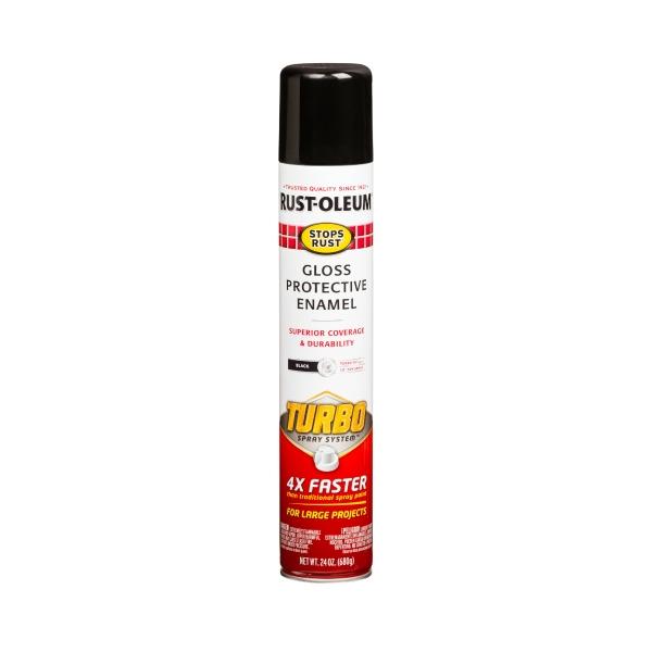 PINTURA EN AEROSOL NEGRO BRILLANTE PARA METAL DE SECADO RAPIDO 680 G
