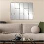 ESPEJO RECTANGULAR CON MARCO DE PLÁSTICO DORADO 50 X 68.5 CM DE PARED DECORATIVO MODERNO