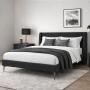 CABECERA KING SIZE DICASA MILAN NEGRO + BASE SLIM