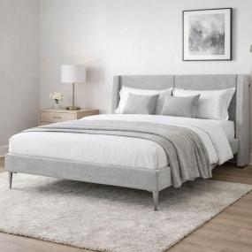 CABECERA INDIVIDUAL DICASA MILAN PLATINADO + BASE SLIM